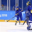 GANGNEUNG, SOUTH KOREA - FEBRUARY 10: Sweden's Maja Nylen Persson #12 makes a pass during preliminary round action against Japan at the PyeongChang 2018 Olympic Winter Games. (Photo by Andre Ringuette/HHOF-IIHF Images)

